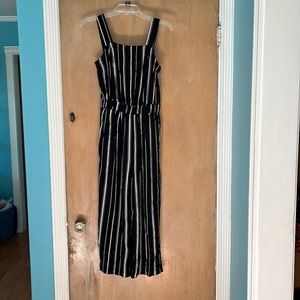 Arizona Jean Company Black and White Tank Style Jumpsuit size Small